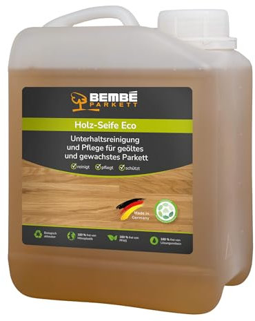 Holz-Seife Eco, Wischpflege für geölte bzw. gewachste Parkettböden, 2 Liter