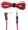 Seardream 16FT 5M 3.5mm Right Angle Male To Male 800 AUX Audio Cable Cord for Beats Dr. Dre Studio Red Color