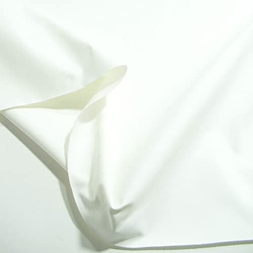 TOLKO 50cm weißer Baumwollstoff Meterware für Gardine Tischdecke Bettwäsche Sonnenschutz | Kleiderstoff Dekostoff Bezugsstoff | weicher Baumwoll-Nesselstoff zum Nähen Dekorieren Basteln 155cm breit