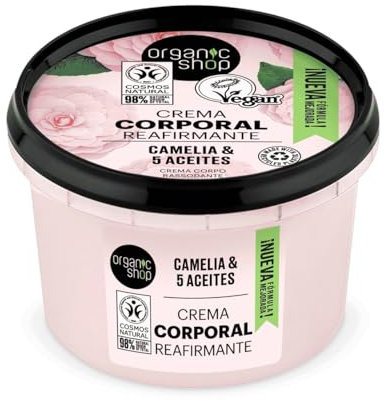 Organic Shop Crema Corpo Camelia Giapponese 250 ml, Estándar, Único, 250 unità