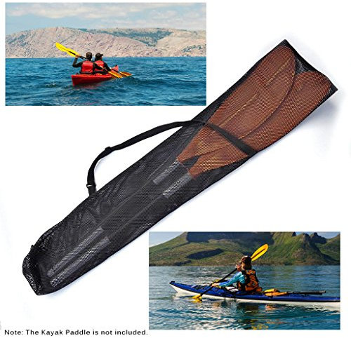 Lixada Drawstring Mesh Kayak Paddle Bag Split Shaft Canoe SUP Paddles Cover Storage Transport Mesh Bag