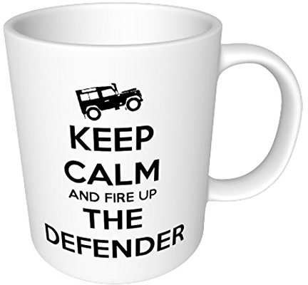 Top Banana Gifts Keep Calm and Fire Up The Defender - Ceramic Photo Mug