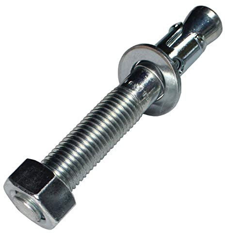 5x Lumonic Anclaje para cargas pesadas M16 x 115 Galvanizado I Para uso como anclaje metálico, anclaje de perno, anclaje de rayo I Diversos tipos de inst