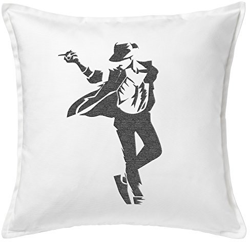 Michael Jackson Funny Kissenbezug/Cushion Cover (Weiß)