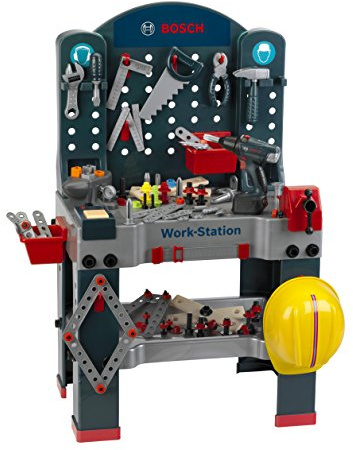 Klein Theo Bosch Workstation Workbench Premium Toys for Kids Ages 3 Years & Up