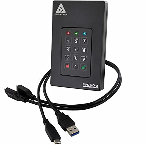 Apricorn Aegis Fortress L3 - Festplatte - 5 TB - USB 3.1