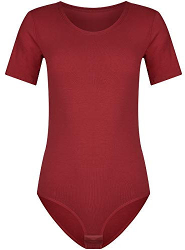 Evoni Damen Body kurzarm bordeaux M