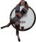 Music First Banjo-Gurt, 5 cm breit, Baumwolle und Echtleder, mit 2 Stück Musik-Frst-Lederriemen Klassischer Landhausstil