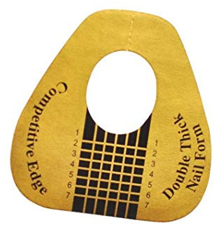 MH Nail Form Acrylic Art Gel Extension Guide File Manicure Tool Stickers (500 Nail Forms, Gold)