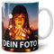 PR Print Royal Foto-Tasse zum selbst gestalten mit Foto und Text/mit individuellen Druck in Profiqualität/Personalisierte Geschenk-Idee mit Bild/XXL-Druck/Weiss - Glanz