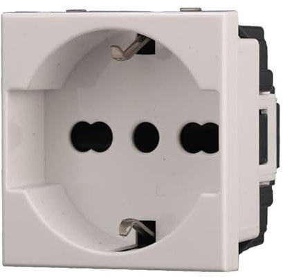 Presa Schuko 2P+T 16A, Compatibile con Bticino Axolute (Bianco)