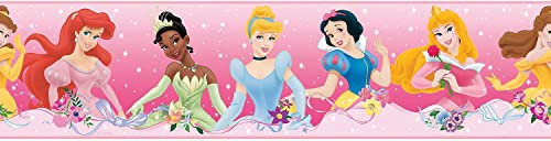 RoomMates Disney Princess Dream from The Heart Pink Peel & Stick Border, RMK4397BD
