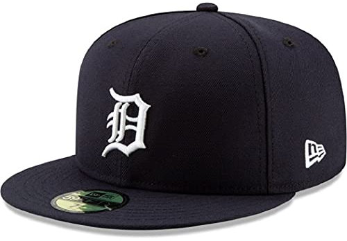 New Era Detroit Tigers Cap 59Fifty Basecap Baseball Fitted Kappe MLB Navy - 8-64cm (XXL)