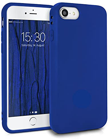 MyGadget Cover per iPhone SE 2022 | 2020 | 7 | 8 - Custodia Protettiva in Silicone Morbido – Case TPU Flessibile - Ultra Protezione Antiurto - Blu re