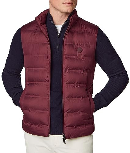 HACKETT LONDON Herren Lw Gilet, Red (Maroon Red), XXL