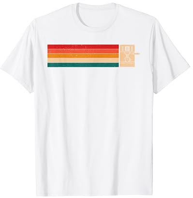 Vintage Coffee Machine Espresso Beans Barista Oat Milk Retro T-Shirt