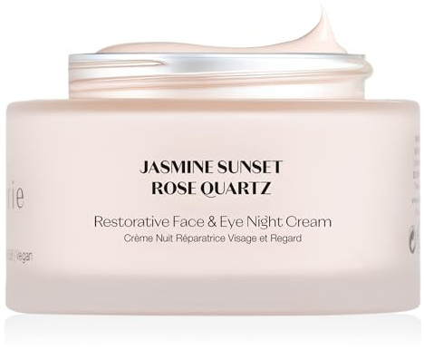 Restorative Face cream - Face & Eye Night Cream with Sea Water & Rose Quartz – Hydrating Night Moisturiser for Firming, Brightening & Revitalising Skin – Anti Aging Face Cream(45ml)