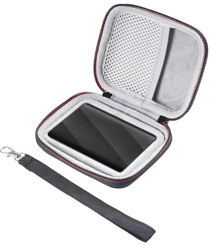 ZLiT Festplattenhülle für Samsung T9 Solid State Drives Tragbare Aufbewahrungstasche Reisetasche Stoßfest Wasserdicht Staubdicht EVA Material Schwarz