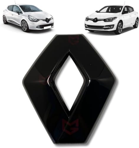 Grille de pare-chocs avant noir/argenté avec strass pour Clio IV/Captur/Megane III 628909470R (noir)