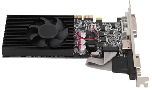 ciciglow GT210 1 GB DDR3 64BIT Gaming-Grafikkarte, Kern 550 MHz, Multi-Schnittstelle, 2560 X 1600 Auflösung, Geräuscharm, Unterstützt10 11 Vista, Lüfter für PCIE