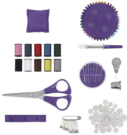 SINGER Fashion Repair & Travel Sew Kit: Premium Portable Emergency Sewing Kit for Beginners & Adults – Ideal for Bridal Kits, Travel & Home, 140pc Set