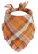 Gofshy Hundehalstuch, Herbst-Motiv, Orange, kariert, wendbar, Dreiecks-Lätzchen, Zubehör für Jungen und Mädchen, Urlaub, Halloween, Welpen, Bandana, 1 Stück