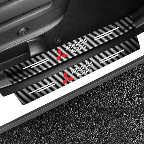Auto Einstiegsleisten Schutzfolie für Mitsubishi Colt Turbo/Hybrid 2023 2024 Auto Türschweller Kratzschutz Abdeckung Protector Pedal Aufkleber, Styling ZubehöR,Built-In