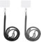 AOEVUIR 2 Pcs unidades para teléfono teléfono móvil cinta para llaves mosquetón para colgar en la mayoría de los smartphones