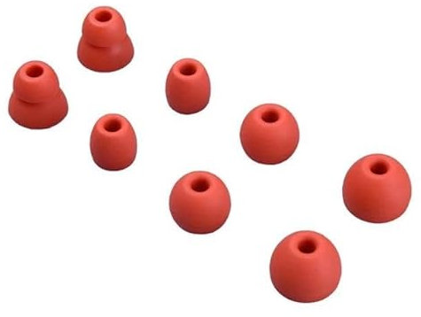 Ear Tips Buds Eartip For Beats Flex For Beats X/Powerbeats Pro,Silicone Earbud Tips Earbuds Replacement Tips Ear Tips Earbuds Eartips Eargels Accessories,4 Pairs Different Sizes (red)
