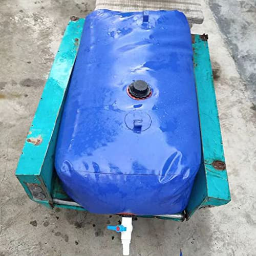 Tragbarer Wassertankbeutel, faltbarer Vorratsbehälter/Notfall-Aufbewahrungswasserbeutel mit Wasserhahn, weicher Zisternenbeutel mit großem Fassungsvermögen,OneColor-1.2x0.8x0.35 m/330 L/87 gallon