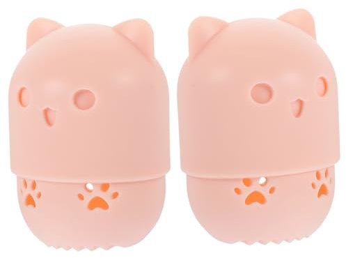 Ipetboom Travel-friendly Makeup Sponge Box 2pcs Beauty Egg Storage Case Drainage Design