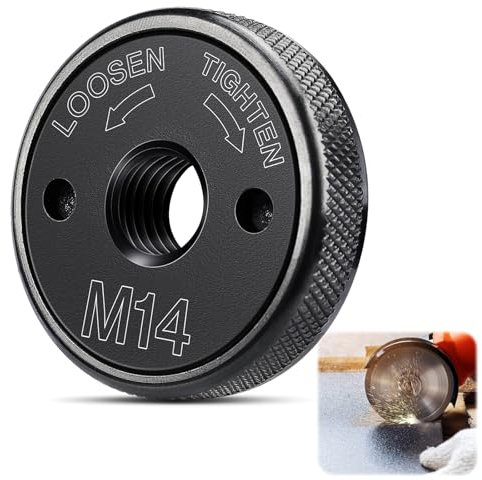 MIUUIPI Schnellspannmutter M14, Winkelschleifer Zubehör, Schnellspannmutter aus Kohlenstoffstahl für alle Winkelschleifer von AEG, Black& Decker, Dewalt, Hitachi, Metabo, Makita, Flex etc.
