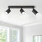 CHENBEN Deckenstrahler 3 Flammig GU10 Deckenstrahler Schwarz,350° Verstellbarer Deckenlampe Spots,Moderne Deckenlampe 3 Flammig,Lampe Spot für Schlafzimmer Küche Wohnzimmer Flur(Ohne Leuchtmittel)