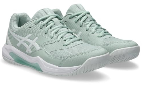 ASICS Womens Gel-Dedicate 8 Sneaker, Lichen Rock White, 5.5 UK