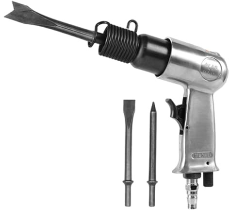 Luftmeißel-Set: Schwere pneumatische Schaufel für Metall, Stahl, Nieten | Industrieluftwerkzeug mit geradem Griff, ergonomischer Griff, leichte Konstruktion