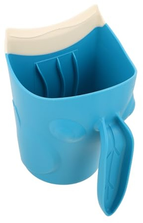 Veemoon Bath Rinser Cup with Easy Grip Handle for Cute Shampoo Rinse Jug for Gentle Hair Washing Easy to Clean and Store Bathroom Wash Jug for Boy Girl