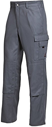 BP 1486-060-53-56 Arbeitshosen, mit elastischem Rückenteil, 300,00 g/m² Reine Baumwolle, dunkelgrau, 56