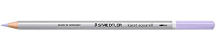 STAEDTLER aquarell Buntstifte karat aquarell, pastellviolett, wasservermalbare, weiche, farbintensive Mine, unterschiedliche Trocken- und Nasstechniken, 6 Aquarellstifte im Kartonetui, 125-602