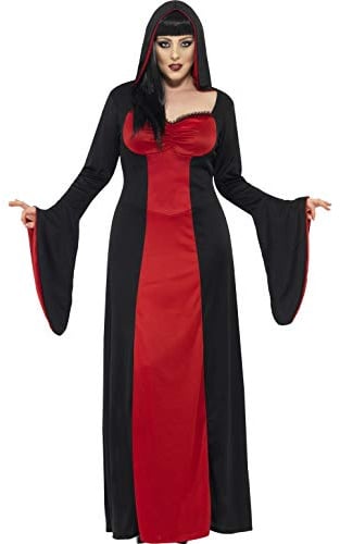 Smiffys Women Dark Temptress Adult Sized Costumes, Red, XL - US Size 18-20