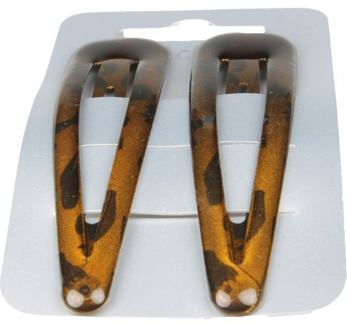 Cherry-on-Top spinki do włosów, 7 cm, różne wzory, 2 sztuki brązowy