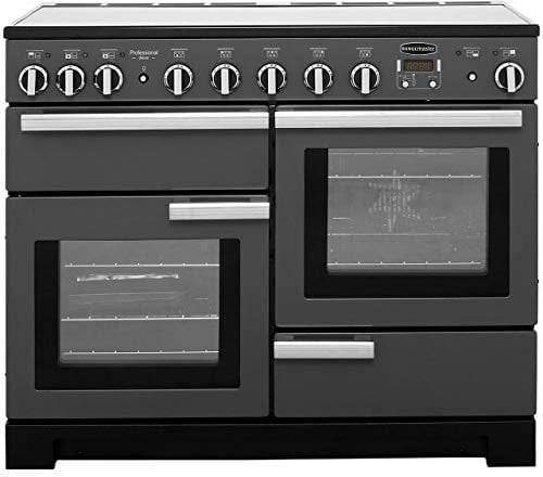 Rangemaster PDL110EISL/C Professional Deluxe Slate with Chrome Trim 110cm Electric Induction Range Cooker