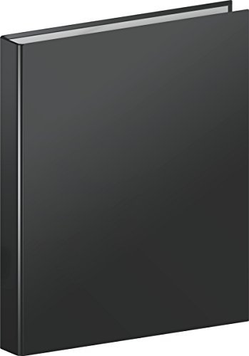 Brunnen 106542190 Ringbuch (A5, Kartonüberzug, 20mm Füllhöhe, 2 Ringe) schwarz