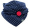 wishproject® Kuscheltuch Anker/mit Knopf und Ankerprint/Loopschal/Dreieckstuch/Rundschal/Kopftuch/Schlauchschal/Bolero/Stola/XXL Schal