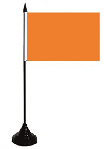 U24 Tischflagge Orange Fahne Flagge Tischfahne 10 x 15 cm
