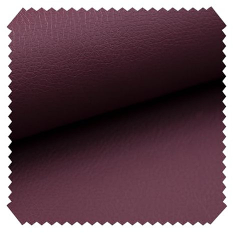 novely® Soltau | weiches Kunstleder PU Premium Qualität Polsterstoff mehr als 100.000 Touren Echtleder-Optik Möbelstoff | Meteware | 1lfm (28 Bordeaux)