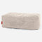 Lounge Pug Groß Fußhocker Pouf, Creme Pom-pom Waffelstof, Sitzpouf, Pouf Sitzsack Hocker Wohnzimmer