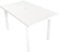 vidaXL Gartentisch mit Schirmloch Witterungsbeständig Esstisch Campingtisch Tisch Terrassentisch Gartenmöbel Weiß 126x76x72cm Kunststoff