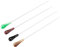 uxcell Taktstock mit Harzgriff, 39 cm, Braun/Rot/Schwarz/Grün, 4 Stück