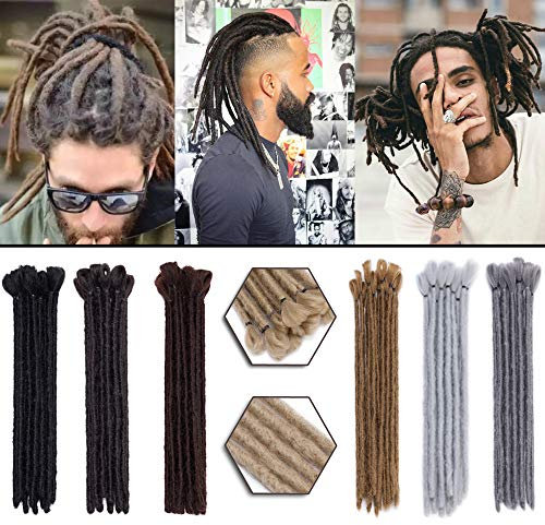 30,5 cm lange kurze Dreadlocks, 5 Stränge, handgefertigt, weiche Dreadlocks, für Männer, Reggae Hip-Pop Naturblond