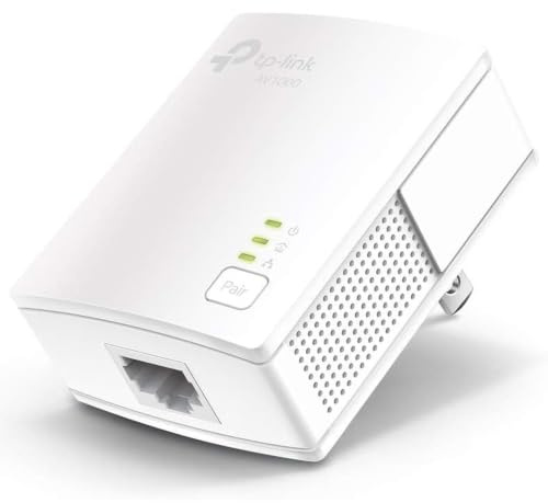 TP-Link AV1000 Powerline Ethernet Adapter, Gigabit Port, Add-On Unit | Nano Size, Plug Pair & Play, Ethernet Over Power, Power Saving Mode, Network Adapter (TL-PA7017)